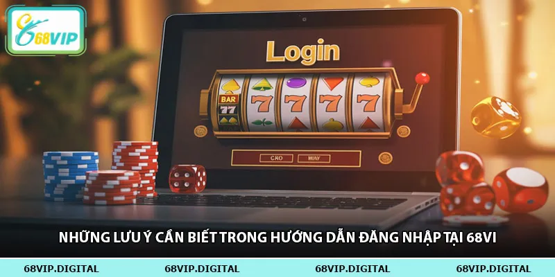 Những lưu ý cần biết trong hướng dẫn đăng nhập tại 68vip